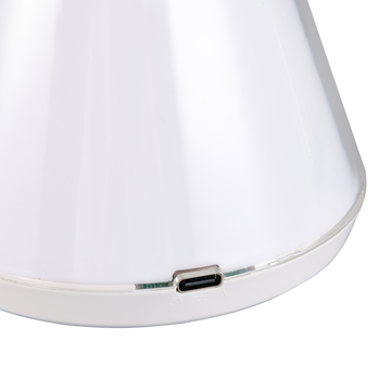 Stolná lampa ESTELLA biela/priehľadná 9