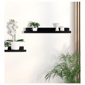 Polica  ESTELLE 2 čierna 1