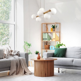 Závesné svietidlo ESTERA WOOD 7 prírodná/biela 1