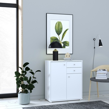 Komoda ESTERIA 3 biela 1