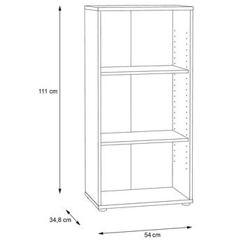 Regál ESTERIA 3 dub sonoma 1