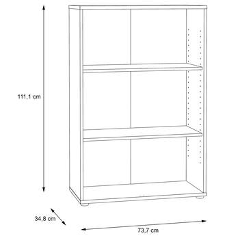 Regál ESTERIA 4 biela 3