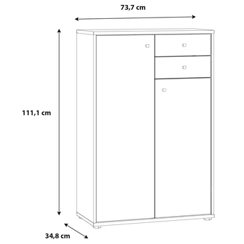Komoda ESTERIA	7 dub sonoma 5