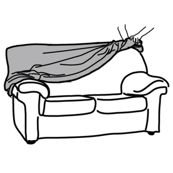 Napínací poťah na kreslo ESTIVELLA tmavosivá 8