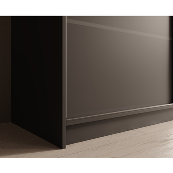 Šatníková skriňa ETELA čierna 3