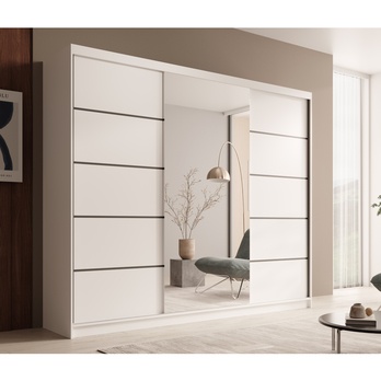 Šatníková skriňa ETELA biela 1