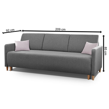 Pohovka ETRO tmavosivá 4