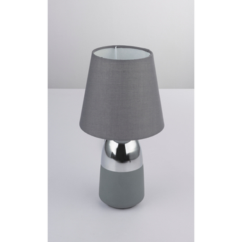 Stolná lampa EUGEN chróm/sivá 3