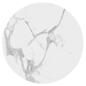 Sada 2 ks prístavných stolíkov EUROS biely mramor/čierna 6