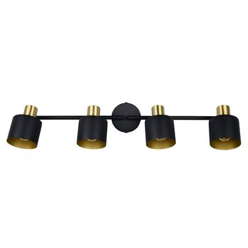 Bodové svietidlo EVA IV čierna/zlatá 3