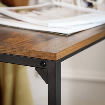 Prístavný stolík EVORA III čierna/hnedá 5