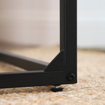 Prístavný stolík EVORA III čierna/hnedá 6