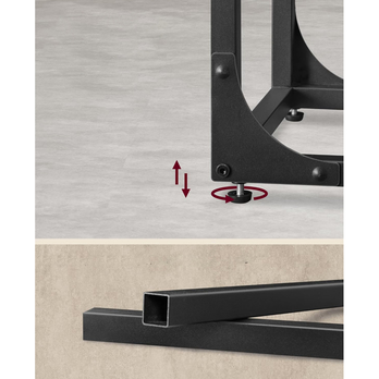 Prístavný stolík EVORA V hnedá/čierna 2