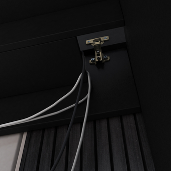 Písací stôl EVYN čierna, šírka 120 cm 3