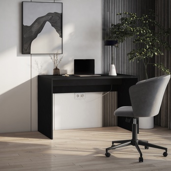 Písací stôl EVYN čierna, šírka 120 cm 7