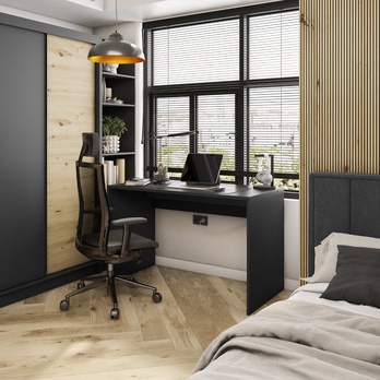 Písací stôl EVYN čierna, šírka 120 cm 1