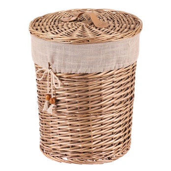 Kôš na bielizeň FABIAN prútie, priemer 31 cm 2