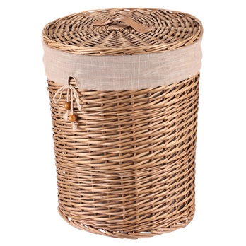 Kôš na bielizeň FABIAN prútie, priemer 37 cm 2