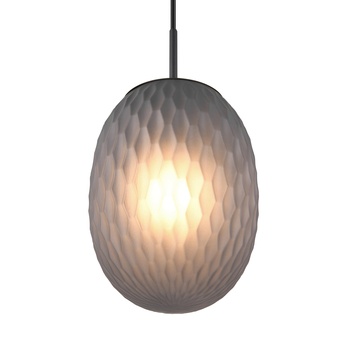 Závesné svietidlo FACETTE I čierna/dymové sklo 4