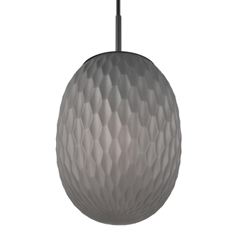 Závesné svietidlo FACETTE I čierna/dymové sklo 5