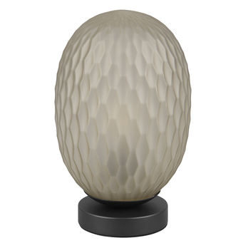 Stolná lampa FACETTE čierna/zelené sklo 1