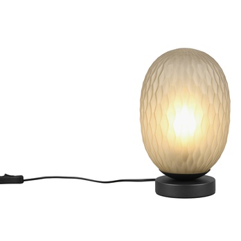 Stolná lampa FACETTE čierna/zelené sklo 2