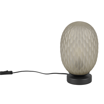 Stolná lampa FACETTE čierna/zelené sklo 3