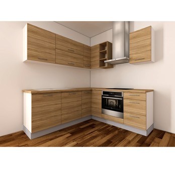 Rohová kuchynská zostava FACHMAN B20, 202x217 cm dub sonoma 3