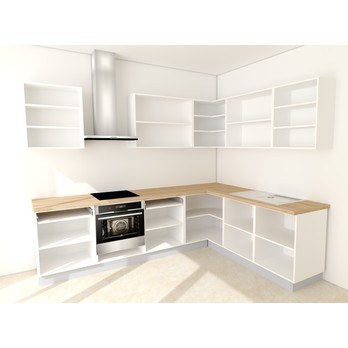 Rohová kuchynská zostava FACHMAN B4, 277x217 cm dub sonoma 2