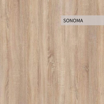 Kuchynská zostava FACHMAN B7, 272 cm biela vysoký lesk/dub sonoma 5