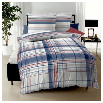 Posteľná bielizeň FACILE BLAU modrá, 70x90 a 140x200 cm 1