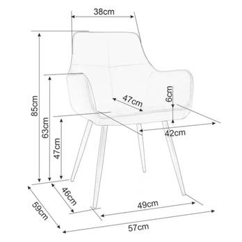 Jedálenská stolička FAG zelená 3