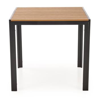 Záhradný stôl FAIRRU čierna/hnedá, šírka 80 cm 2