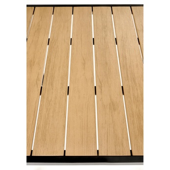 Záhradný stôl FAIRRU čierna/hnedá, šírka 80 cm 3
