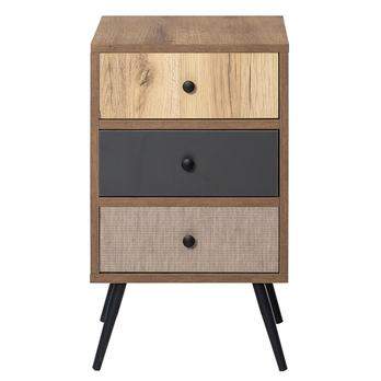 Nočný stolík FAIRWAY hnedá/antracitová 2