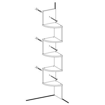 Nástenný regál FALKEN hnedá 2