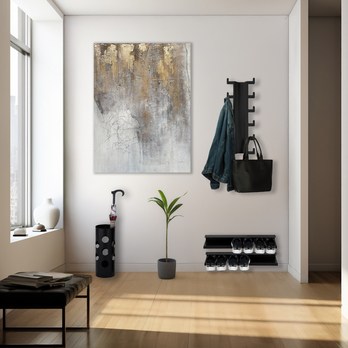 Nástenný vešiak FARELL II čierna 1