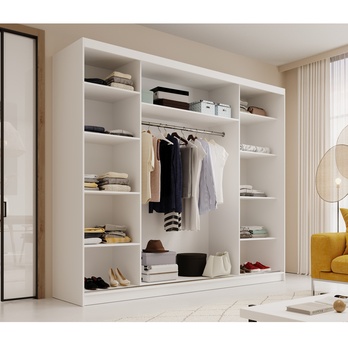 Šatníková skriňa FARKAS biela 2