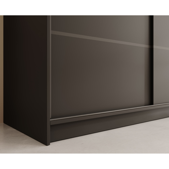 Šatníková skriňa FARKAS čierna 3