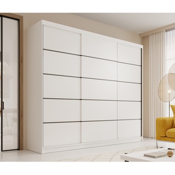 Šatníková skriňa FARKAS biela 1