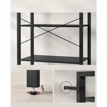 Regál FARO 3 čierna 3