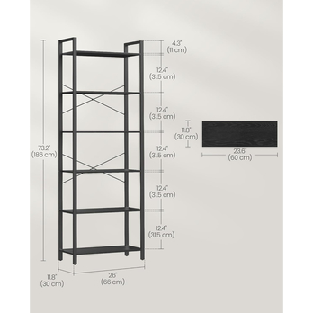 Regál FARO 3 čierna 5