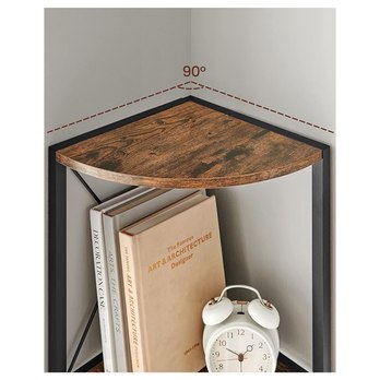 Regál FARO 4 hnedá/čierna 2