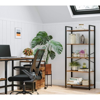 Regál FARO I čierna/hnedá 4