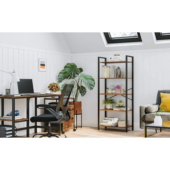 Regál FARO I čierna/hnedá 5