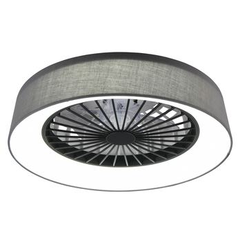 Stropné LED svietidlo s ventilátorom FARSUND čierna/sivá 1