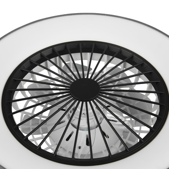 Stropné LED svietidlo s ventilátorom FARSUND čierna/sivá 2