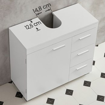 Umývadlová skrinka FEETO biela 2