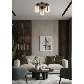 Stropné svietidlo FELICIA I čierna/chrómová 1