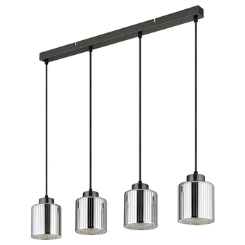 Závesné svietidlo FELICIA III čierna/chrómová 2